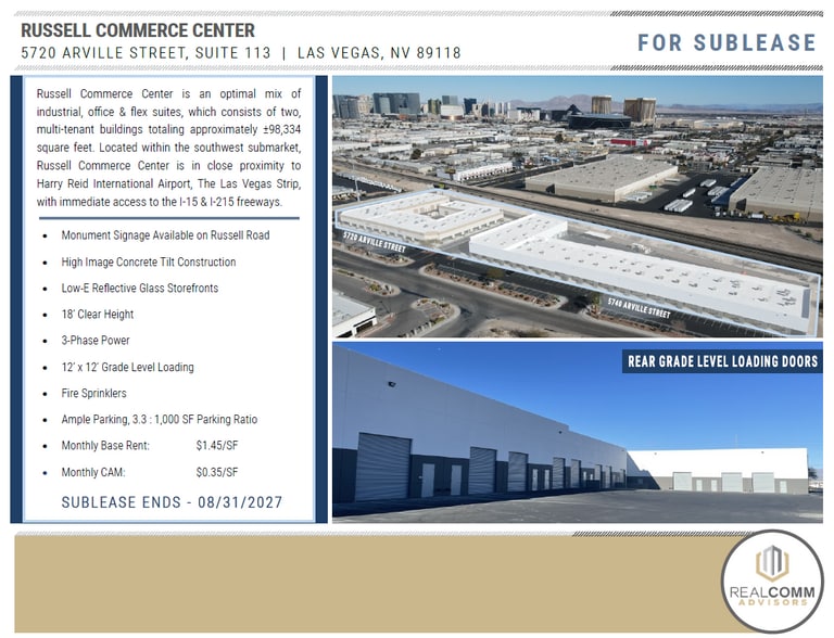 5720 Arville St, Las Vegas, NV for lease - Building Photo - Image 3 of 5