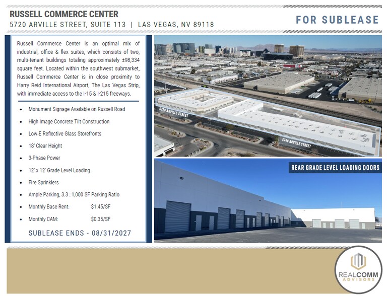 5720 Arville St, Las Vegas, NV à louer - Photo du bâtiment - Image 3 de 5