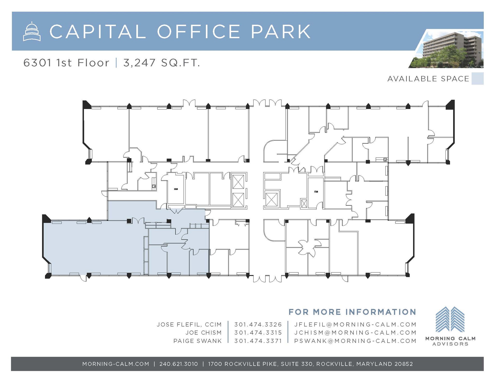 6301 Ivy Ln, Greenbelt, MD à louer Plan d’étage- Image 1 de 1