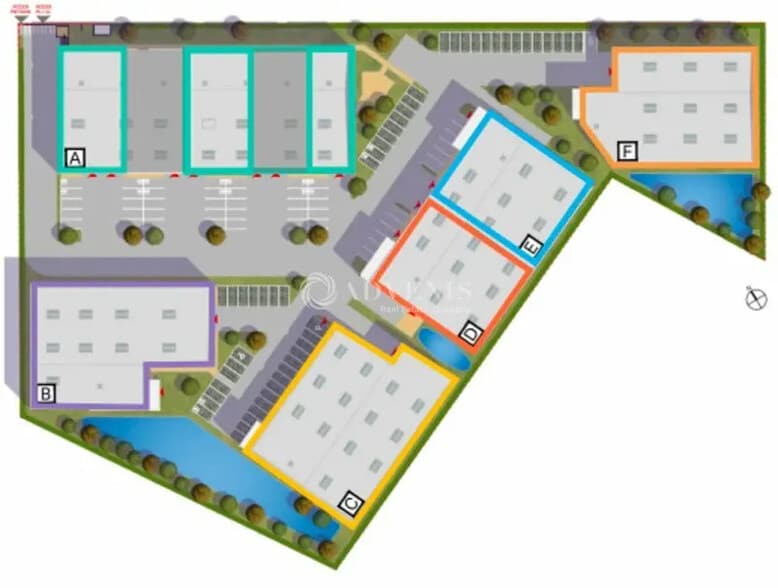 Local d'activités dans Marines à vendre - Plan de site - Image 2 de 2