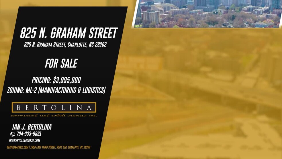 825 N Graham St, Charlotte, NC for sale - Commercial Listing Video - Image 2 of 10