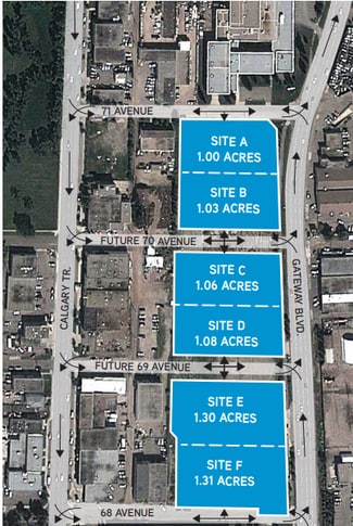 Plus de détails pour 7030 Gateway Blvd, Edmonton, AB - Terrain à vendre
