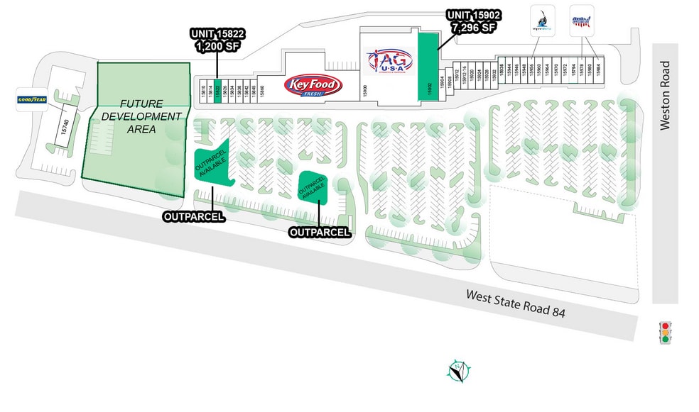 15740-15842 W State Road 84, Sunrise, FL for lease - Site Plan - Image 2 of 8