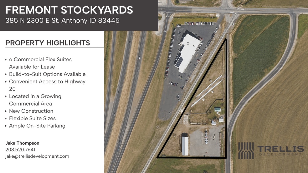 385 N 2300 E, Saint Anthony, ID for lease - Aerial - Image 2 of 4