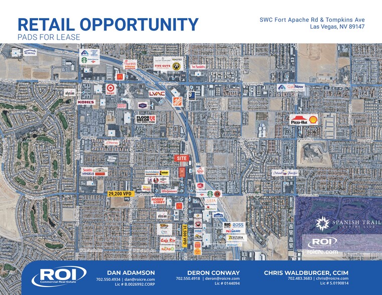 4730 S Fort Apache Rd, Las Vegas, NV for lease - Aerial - Image 1 of 3