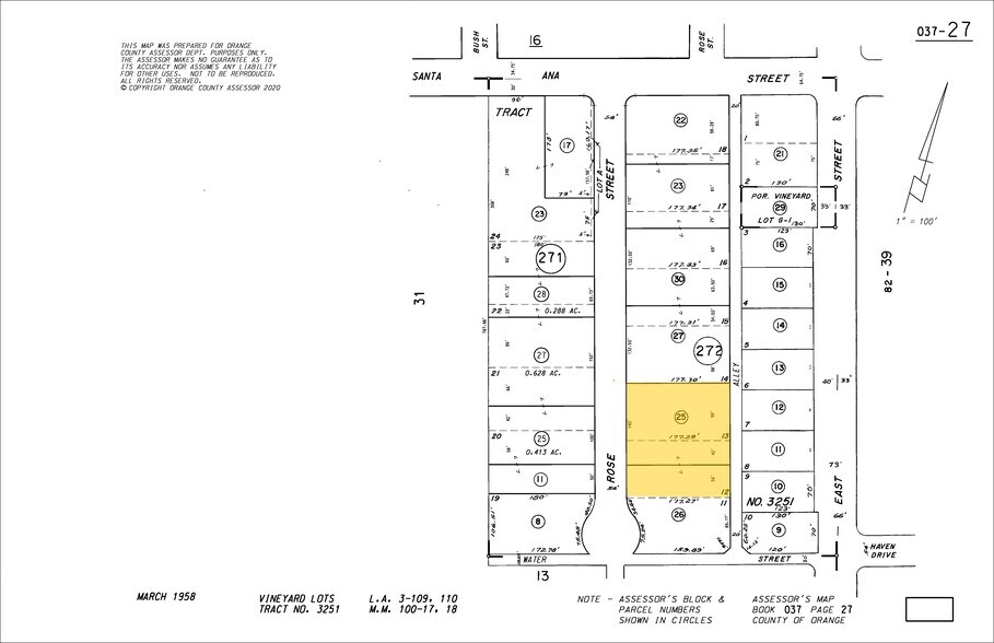 540-546 S Rose St, Anaheim, CA à louer - Plan cadastral - Image 3 de 3
