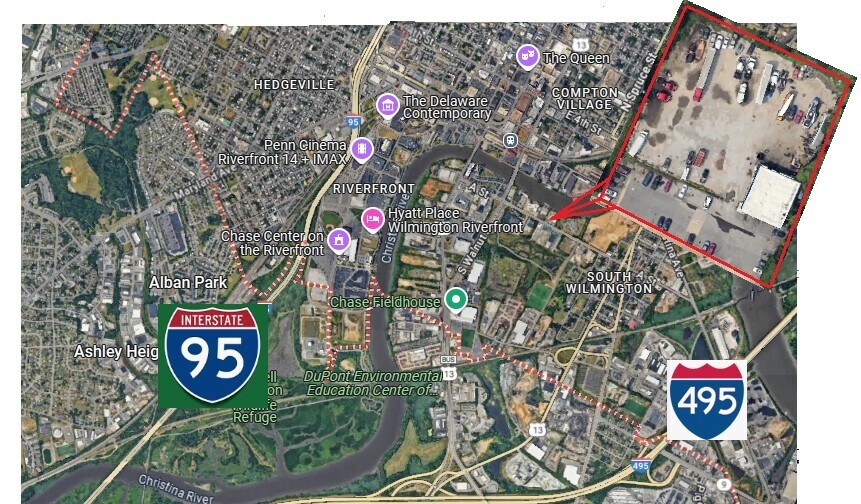 601 A St, Wilmington, DE à vendre - Aérien - Image 2 de 3