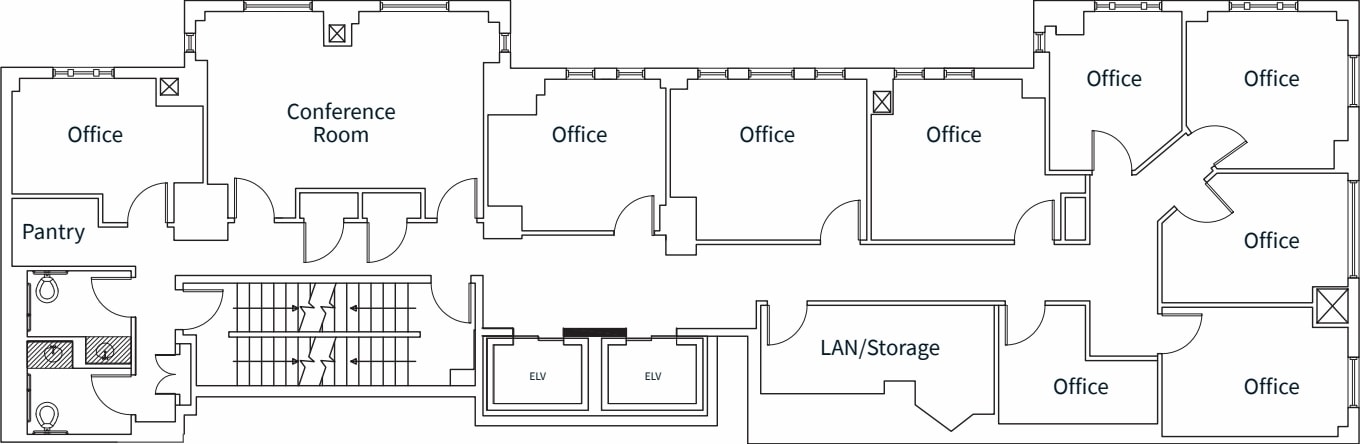 1432 K St NW, Washington, DC for lease Floor Plan- Image 1 of 1