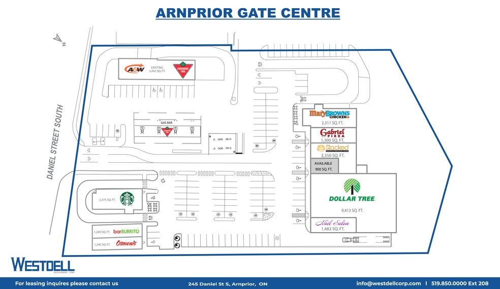 245 Daniel St S, Arnprior, ON for lease - Site Plan - Image 1 of 5