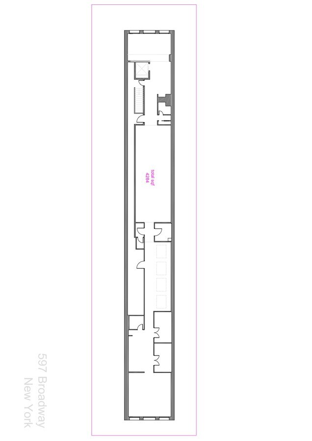 597 Broadway, New York, NY 10012 - Unit Retail - - Floor Plan - Image 1 of 11