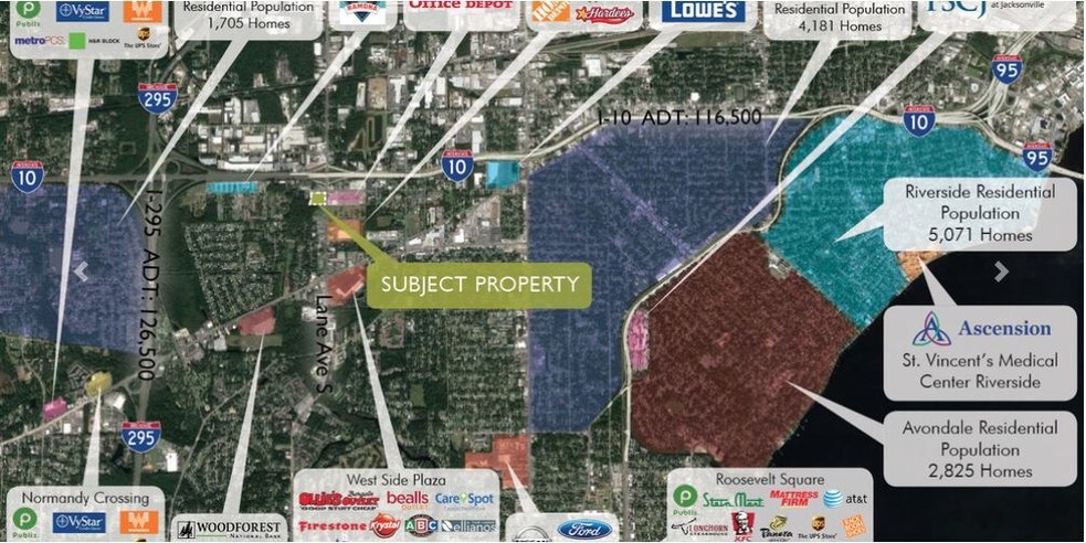 6526 Ramona Blvd, Jacksonville, FL à louer - Aérien - Image 3 de 4