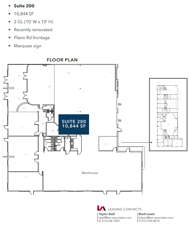 11550 Plano Rd, Dallas, TX for lease Floor Plan- Image 1 of 1