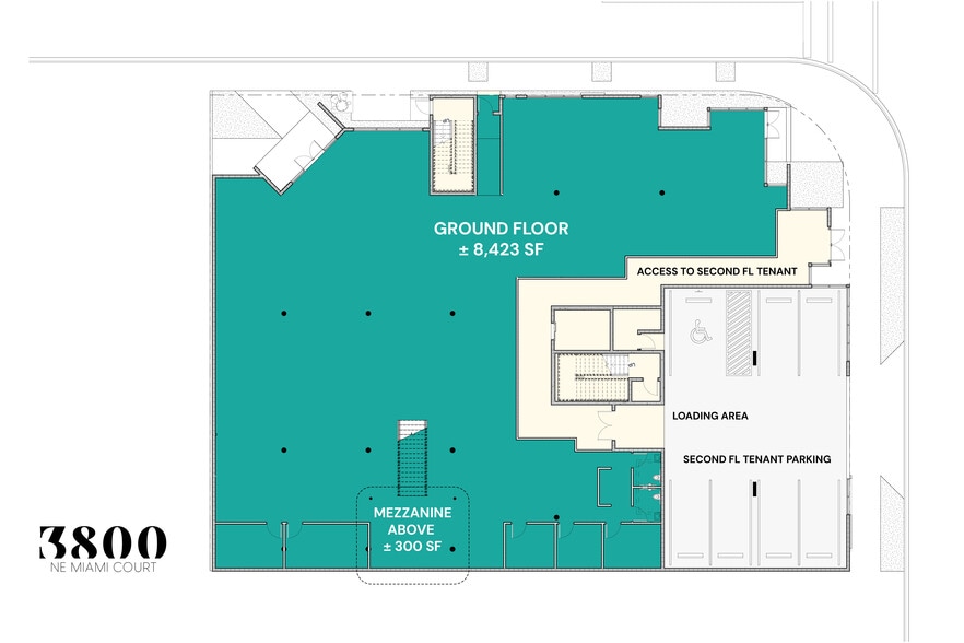 3800 NE Miami Ct, Miami, FL à louer - Plan d’étage - Image 2 de 4
