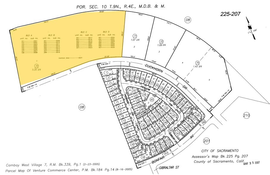 4750-4794 Duckhorn Dr, Sacramento, CA à vendre - Plan cadastral - Image 2 de 32