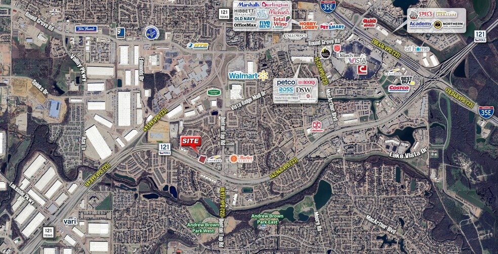 360 S State Highway 121 N, Coppell, TX for lease - Aerial - Image 3 of 4