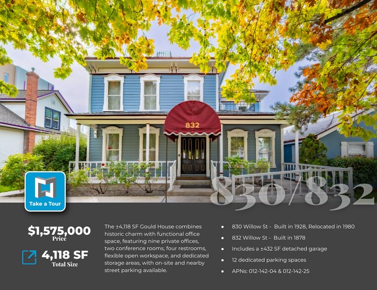 832 Willow St, Reno, NV à vendre - Photo du bâtiment - Image 2 de 20