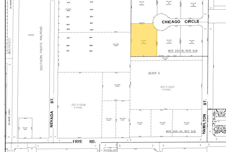 501 E Chicago Cir, Chandler, AZ à louer - Plan cadastral - Image 2 de 2