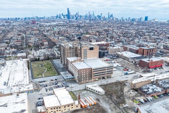 1111 W 35th St, Chicago, IL - AERIAL  map view