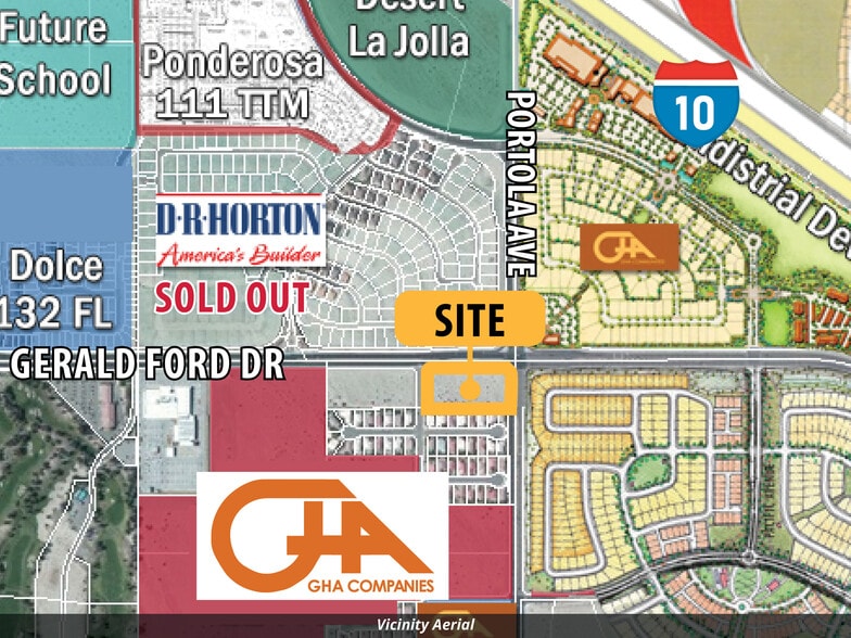 Portola Rd, Palm Desert, CA for sale - Aerial - Image 3 of 3