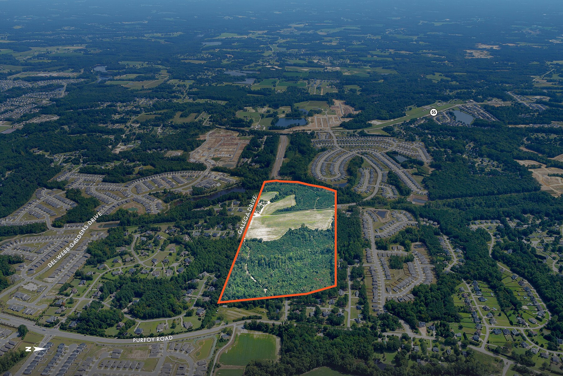 9033 Purfoy rd, Fuquay-Varina, NC à vendre Aérien- Image 1 de 3