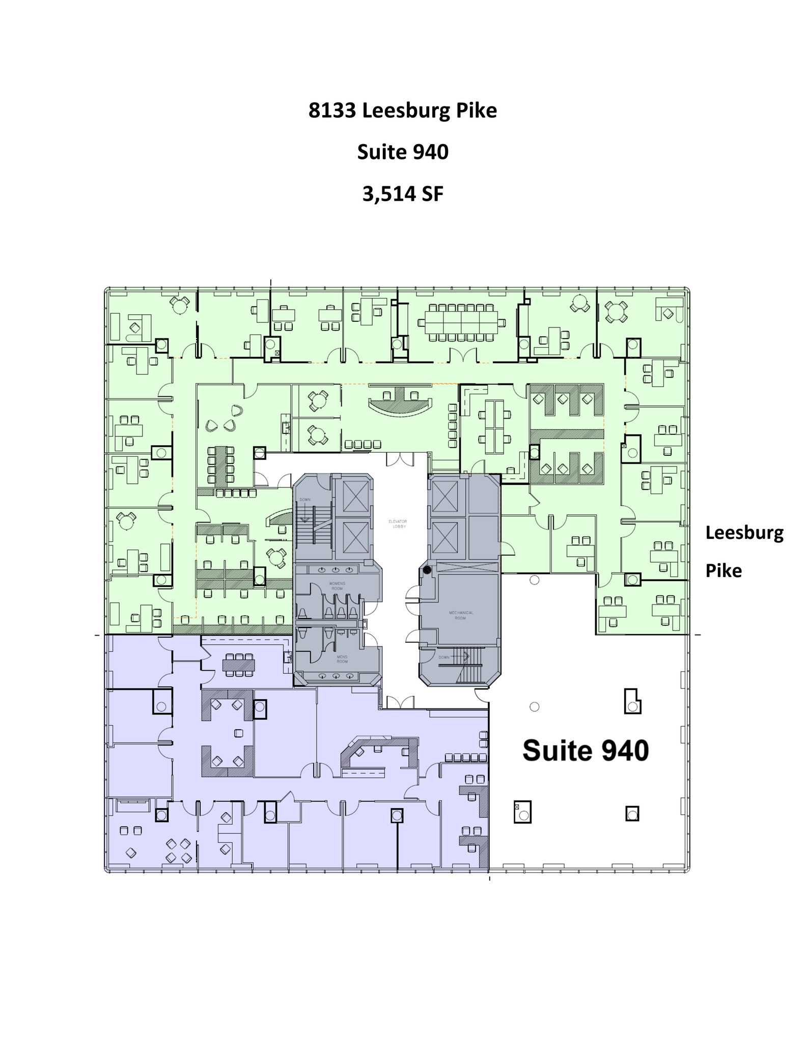 8133 Leesburg Pike, Vienna, VA à louer Plan de site- Image 1 de 2