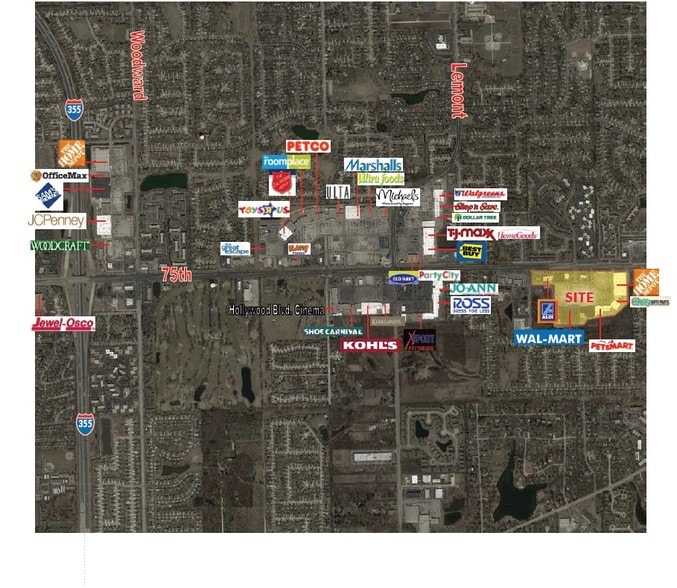 2189 75th St, Darien, IL for lease - Aerial - Image 2 of 3