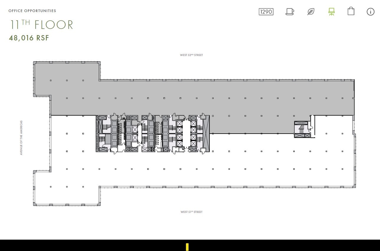 1290 Avenue of the Americas, New York, NY for lease Floor Plan- Image 1 of 1