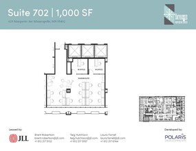 625 Marquette Ave, Minneapolis, MN à louer Plan d’étage- Image 1 de 1