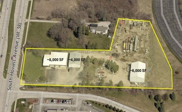 6830 S Howell Ave, Oak Creek, WI - AERIAL map view