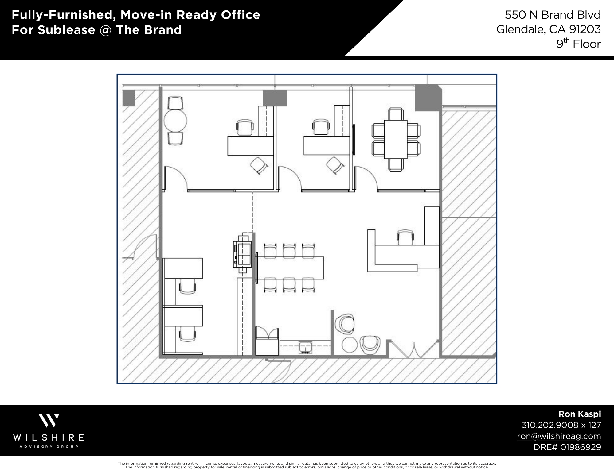 550 N Brand Blvd, Glendale, CA for lease Floor Plan- Image 1 of 13