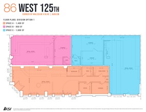 86 W 125th St, New York, NY à louer Plan de site- Image 1 de 3