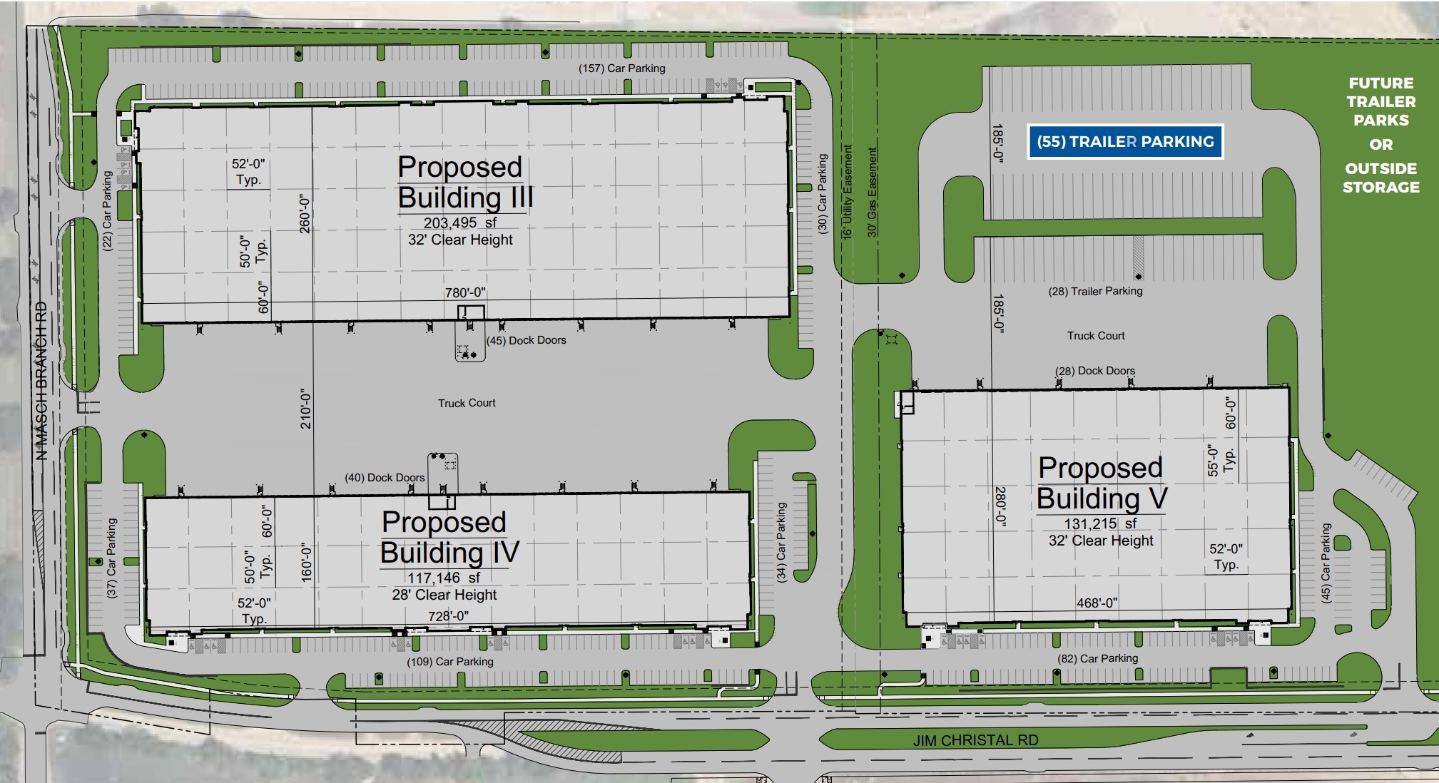 710 Masch Branch Rd, Denton, TX à louer Plan de site- Image 1 de 1