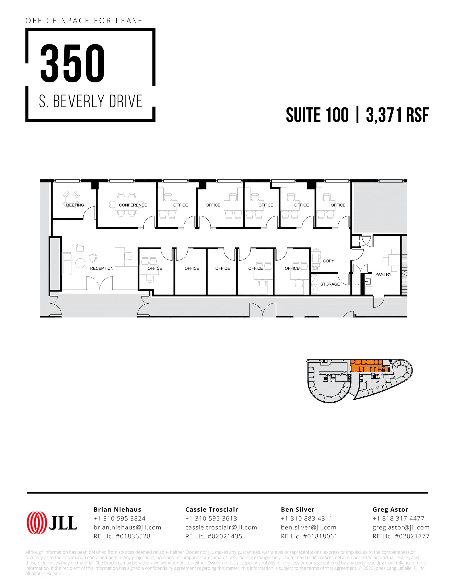 350 S Beverly Dr, Beverly Hills, CA à louer Plan de site- Image 1 de 1