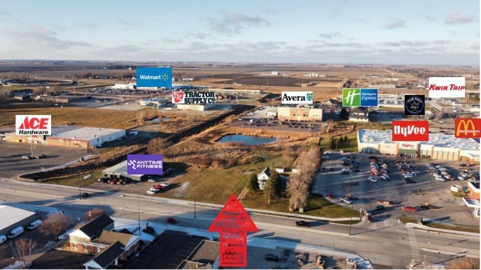 1201 Oxford St, Worthington, MN à vendre - Aérien - Image 2 de 6