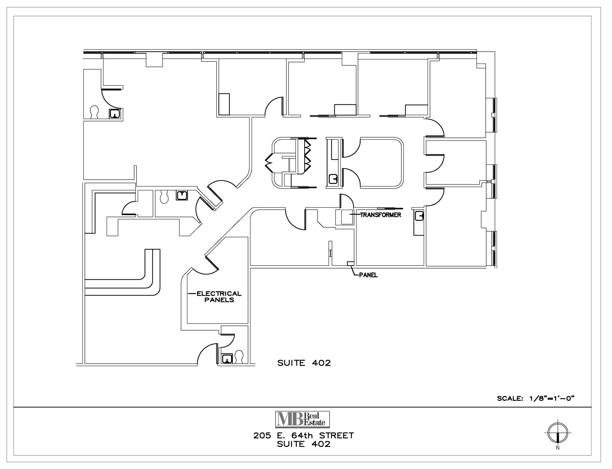 205 E 64th St, New York, NY à louer Plan d  tage- Image 1 de 1