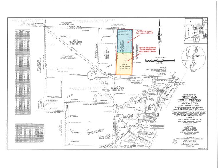 811 Graham Dr, Sherman, TX à vendre - Plan de site - Image 3 de 3