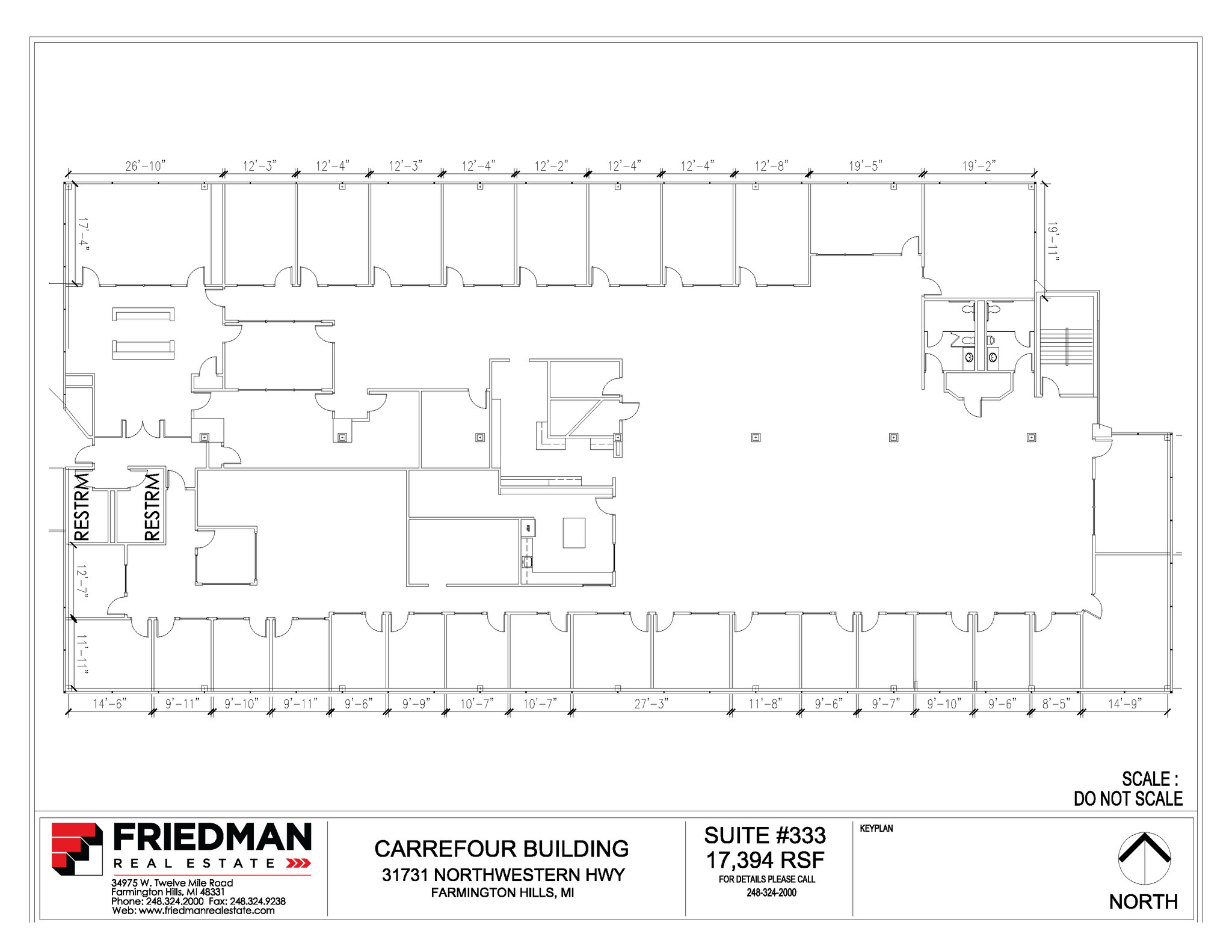 31731 Northwestern Hwy, Farmington Hills, MI à louer Plan d’étage- Image 1 de 1