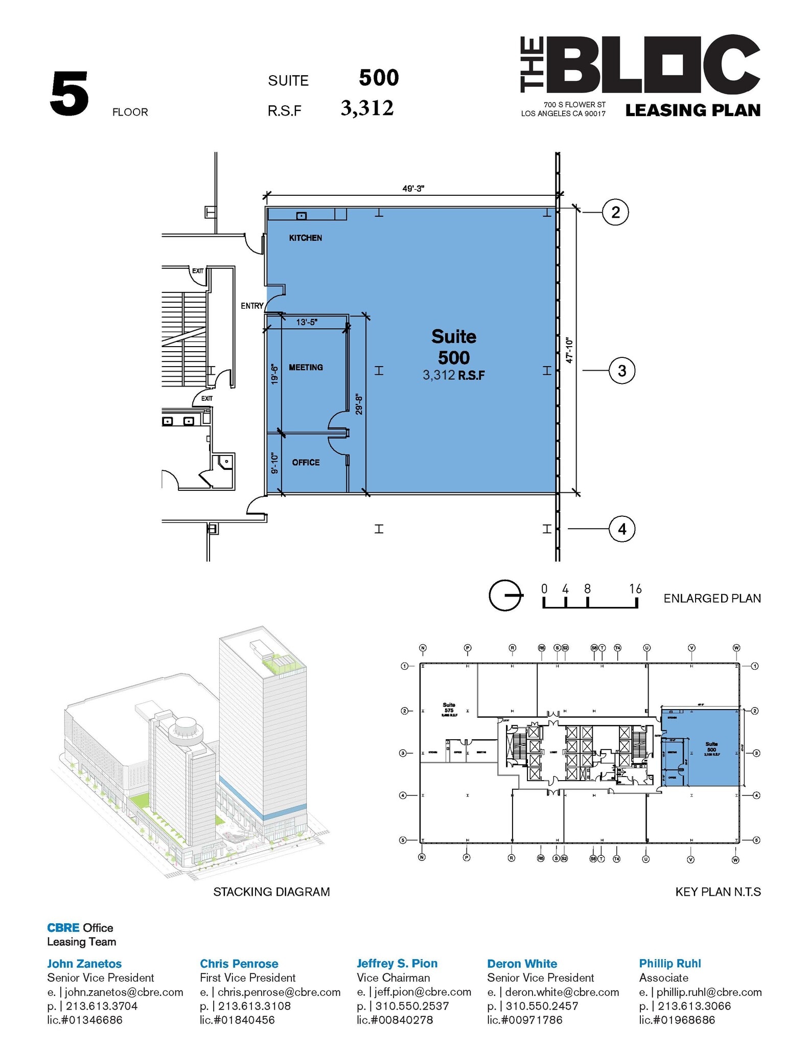 700 S Flower St, Los Angeles, CA à louer Plan d’étage- Image 1 de 1