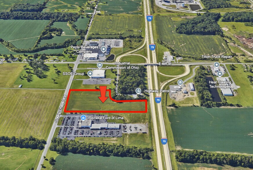 1427 Greely Chapel Road, Lima, OH for lease - Aerial - Image 2 of 5
