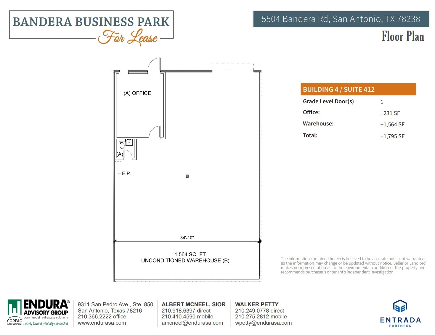 5504-1 Bandera Rd, San Antonio, TX for lease Floor Plan- Image 1 of 1