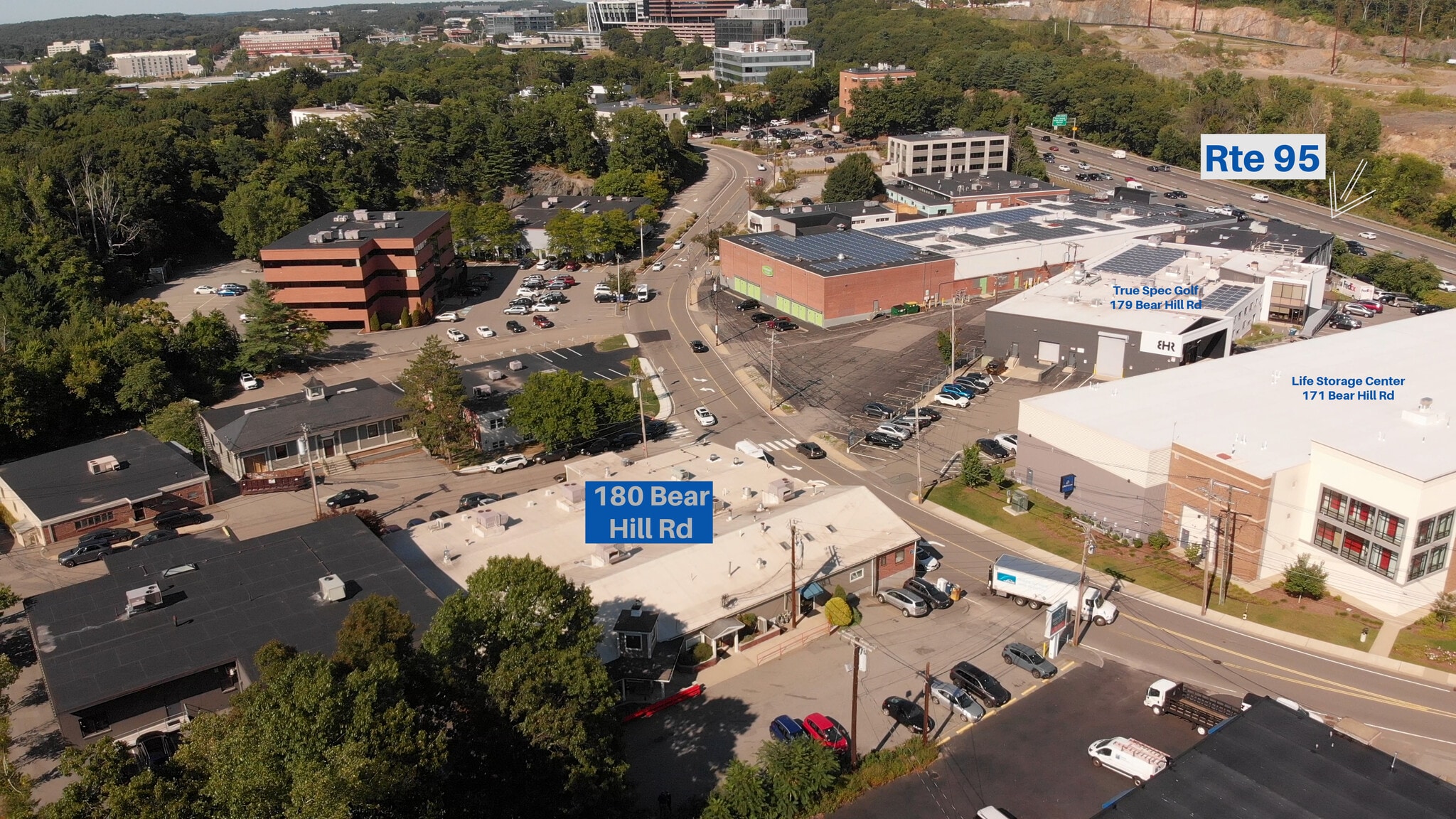 180 Bear Hill Rd, Waltham, MA for lease Aerial- Image 1 of 24