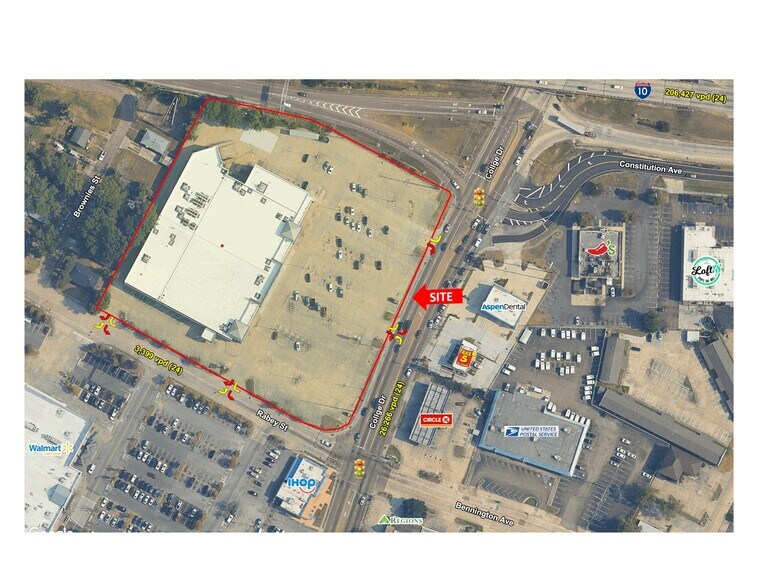 2950 College Dr, Baton Rouge, LA à louer - Photo du bâtiment - Image 1 de 3