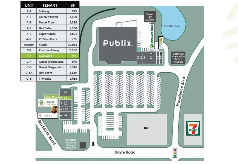 915 Doyle Rd, Deltona, FL à louer Plan d’étage- Image 1 de 1