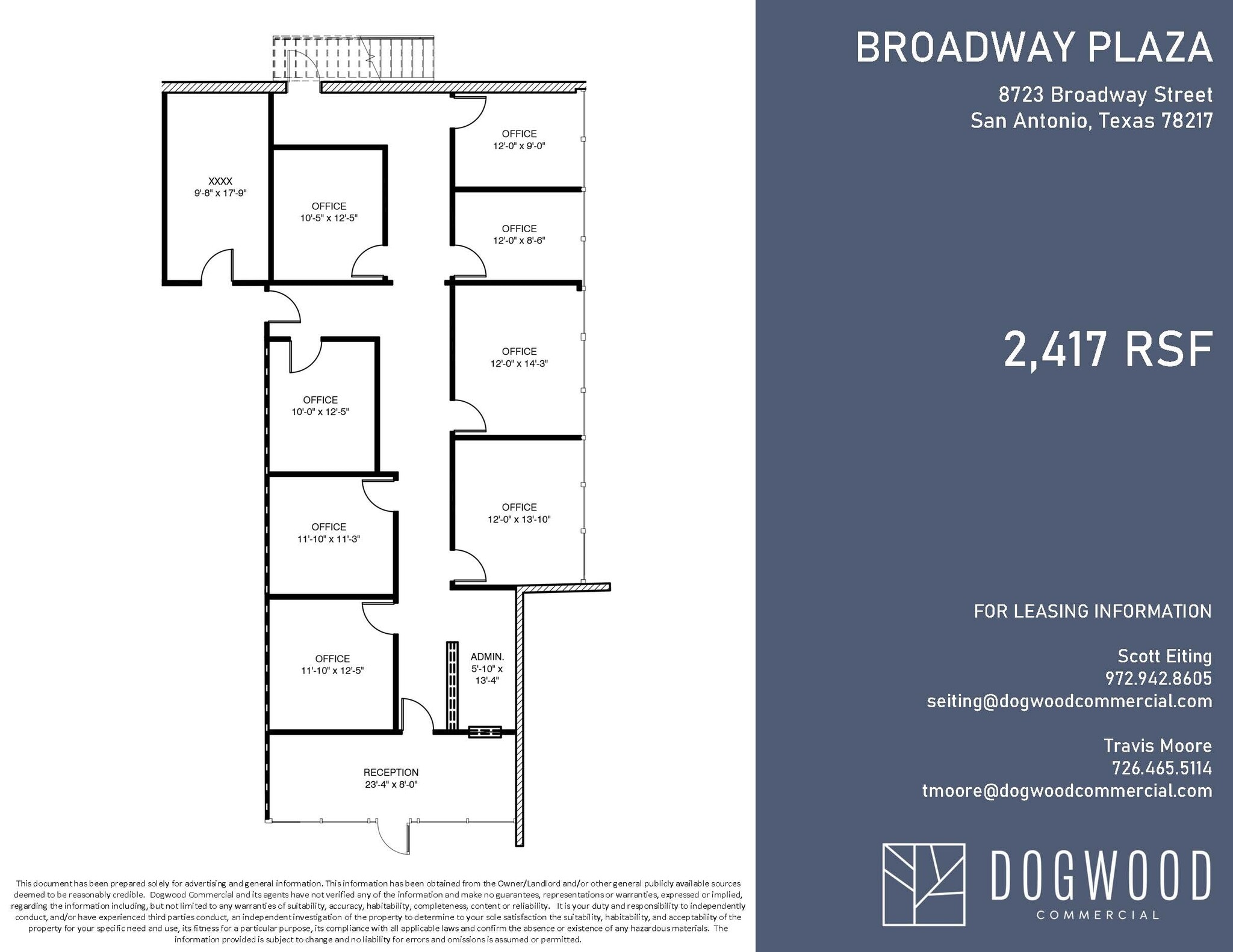 8800-8856 Broadway St, San Antonio, TX à louer Plan d  tage- Image 1 de 1