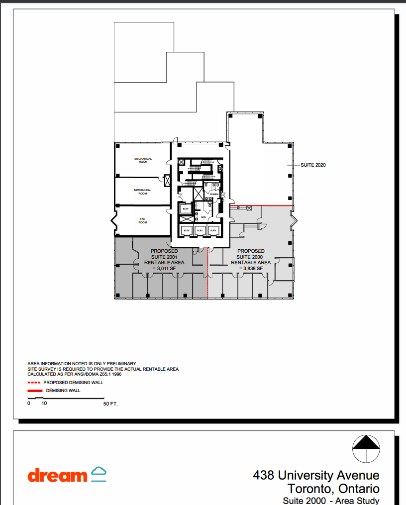 438 University Ave, Toronto, ON for lease Floor Plan- Image 1 of 1