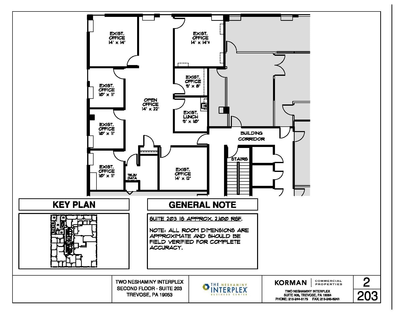 2 Neshaminy Interplex, Trevose, PA for lease Floor Plan- Image 1 of 1