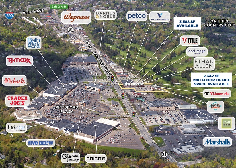 3240 Monroe Ave, Rochester, NY for lease - Aerial - Image 2 of 6