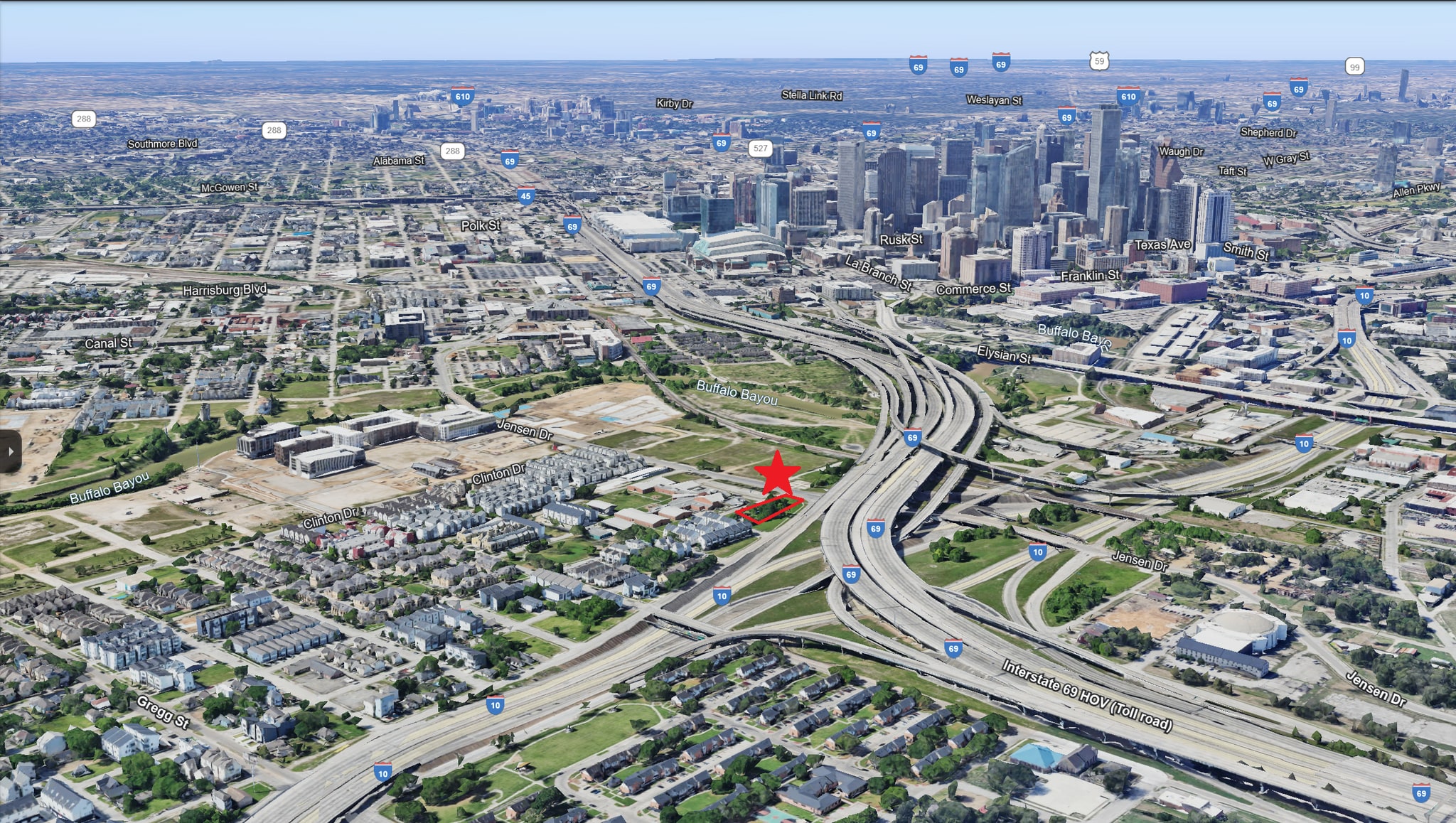 2705 Baer St, Houston, TX for lease Aerial- Image 1 of 7