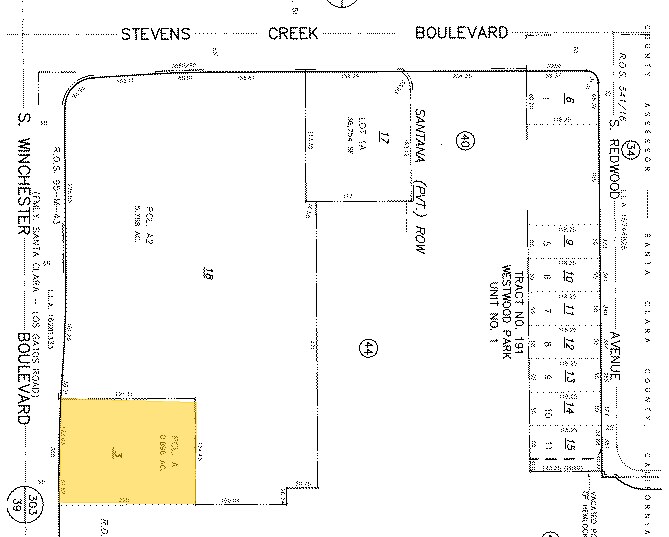 350 S Winchester Blvd, San Jose, CA à louer - Plan cadastral - Image 3 de 11