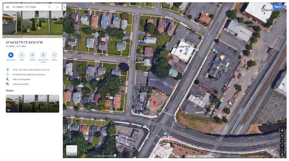 New Park Avenue Flatbush Ave, West Hartford, CT à vendre - Aérien - Image 2 de 2